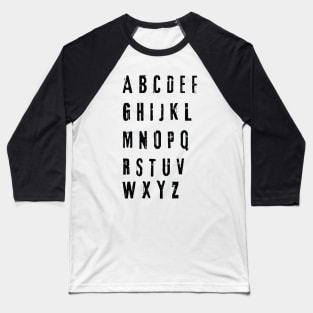 funny alphabet wall Baseball T-Shirt